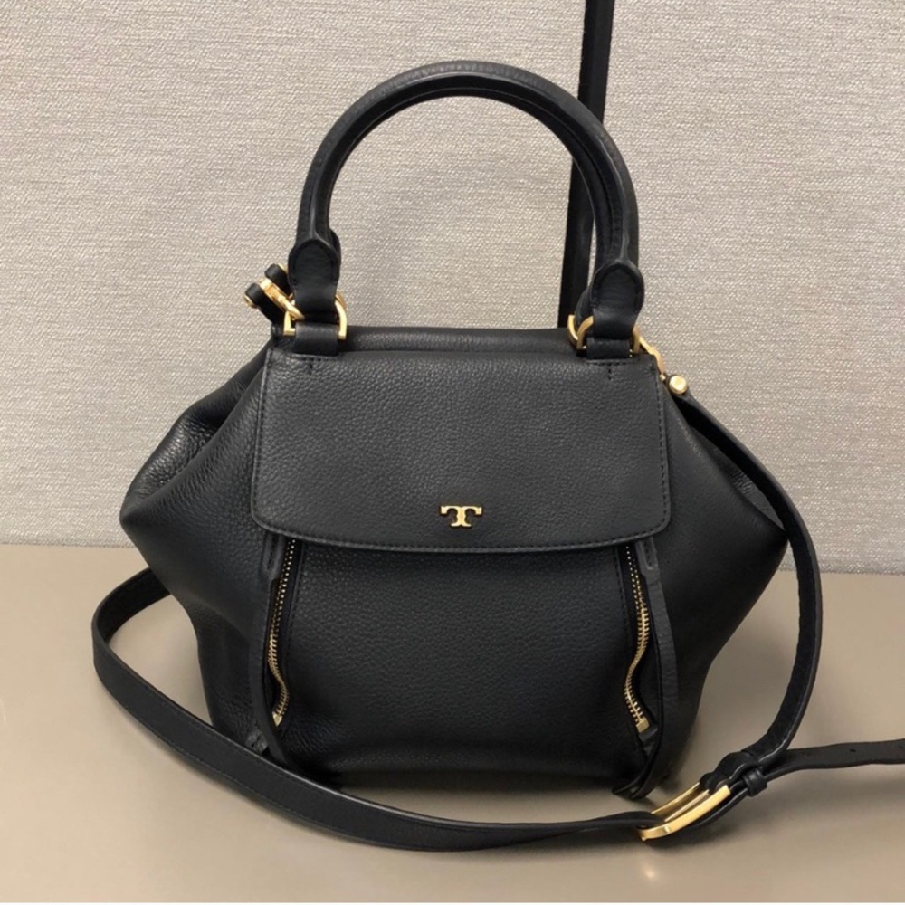 Tory Burch Half Moon Small Satchel Crossbody